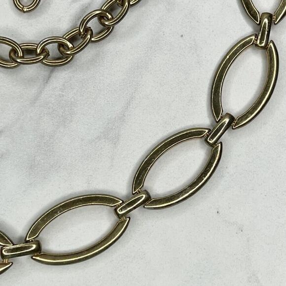 Gold Tone Oval Chain Link Belt - Medium (M) Large (L) ✨ - Picture 6 of 9